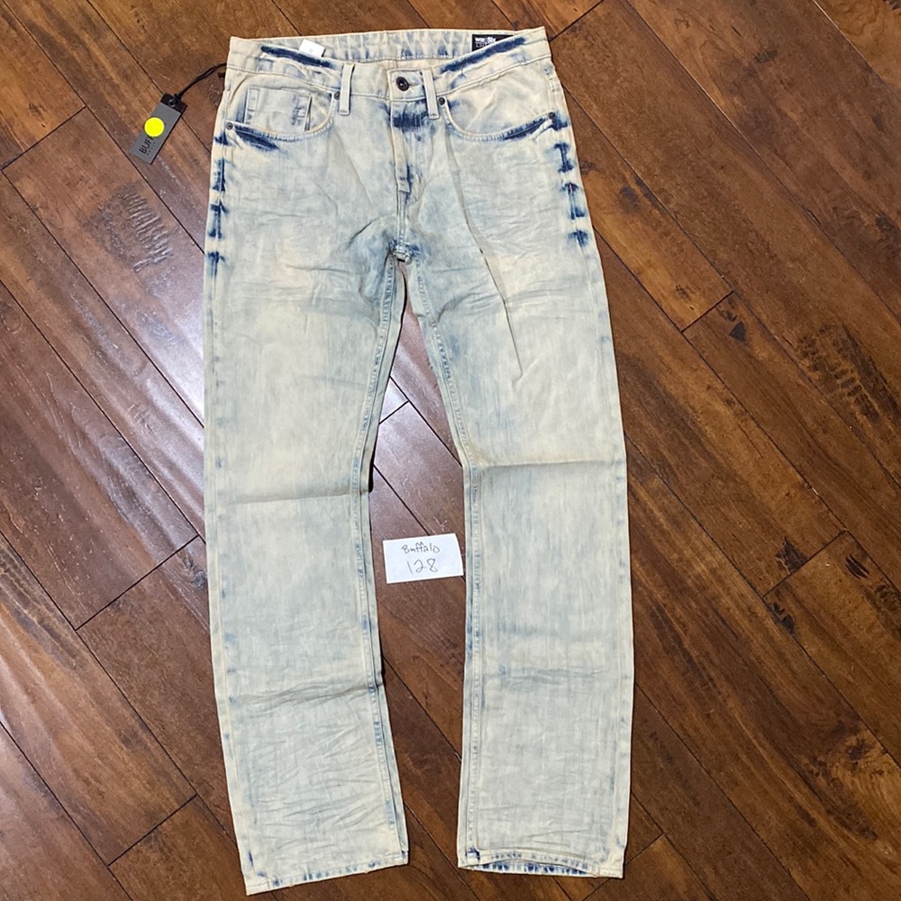 NWT Buffalo David Bitton Sample Six Slim Straight Denim Jeans #B128